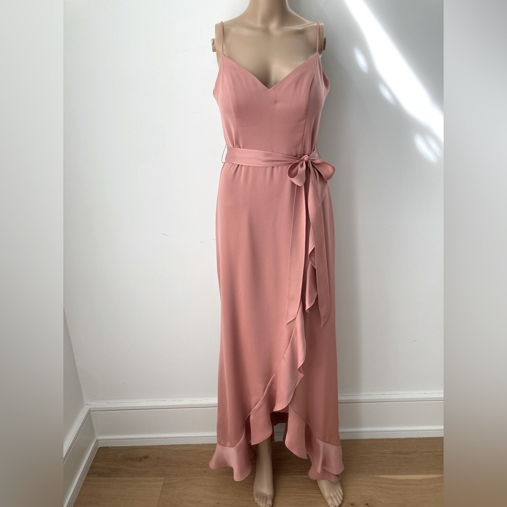 David’s Bridal Elegant Pink Sleeveless Dress